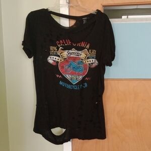 Forever 21 Black Punk Tee